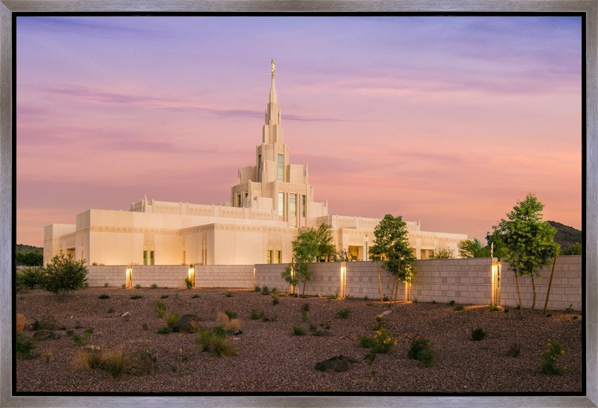 Phoenix Temple Dusk Gallery Wrap
