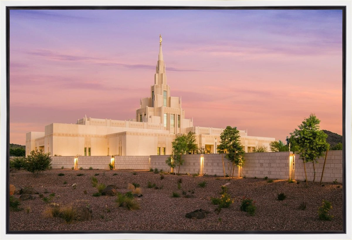 Phoenix Temple Dusk Gallery Wrap