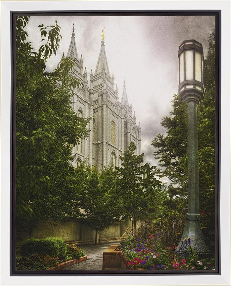 Salt Lake Temple Everglow Gallery Wrap