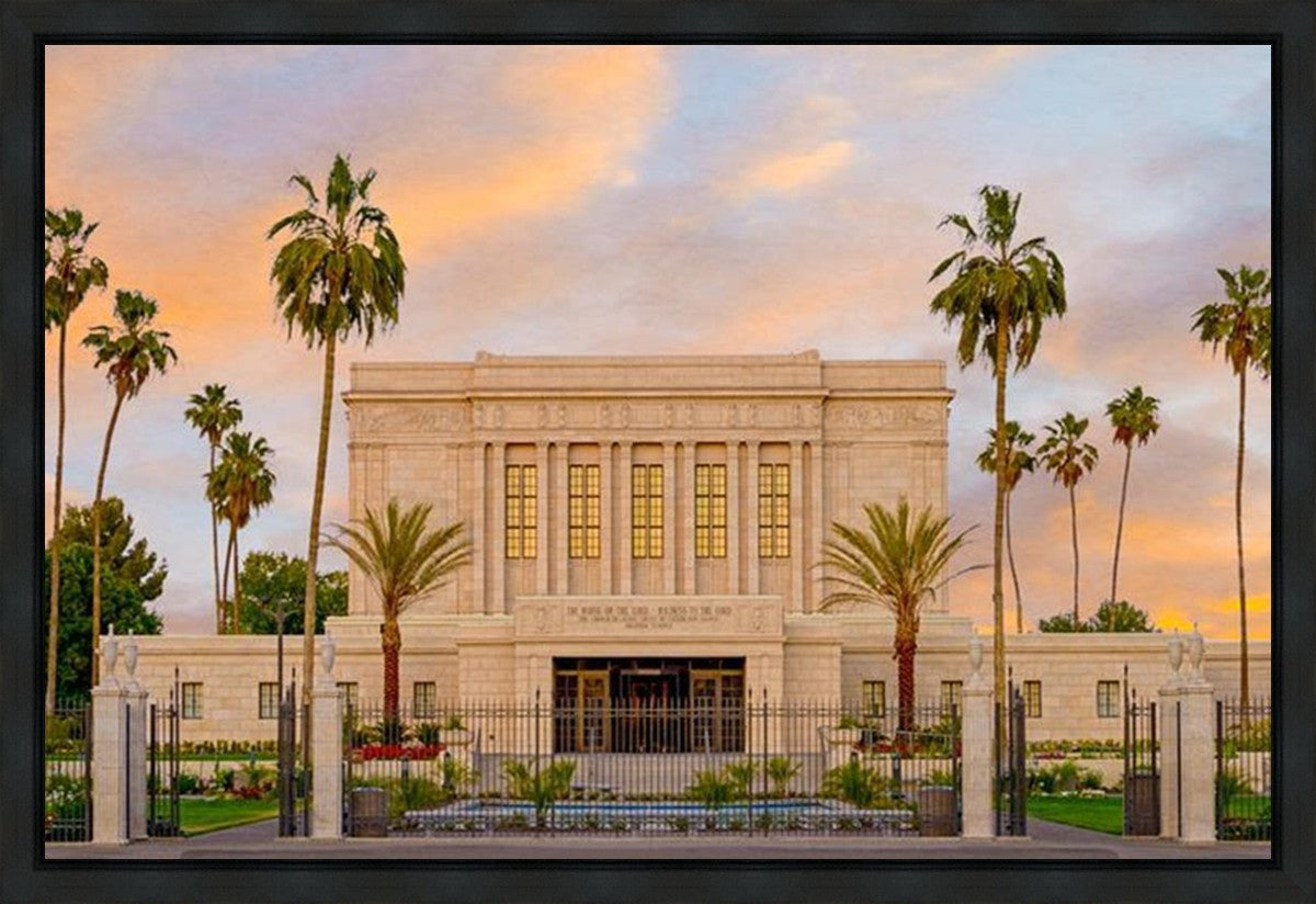 Mesa Palm Trees Gallery Wrap