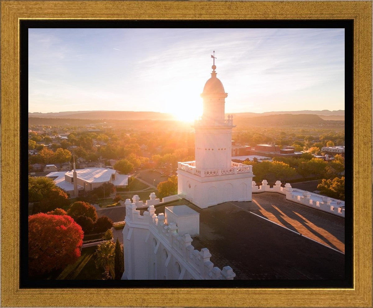 St. George Sunburst Gallery Wrap