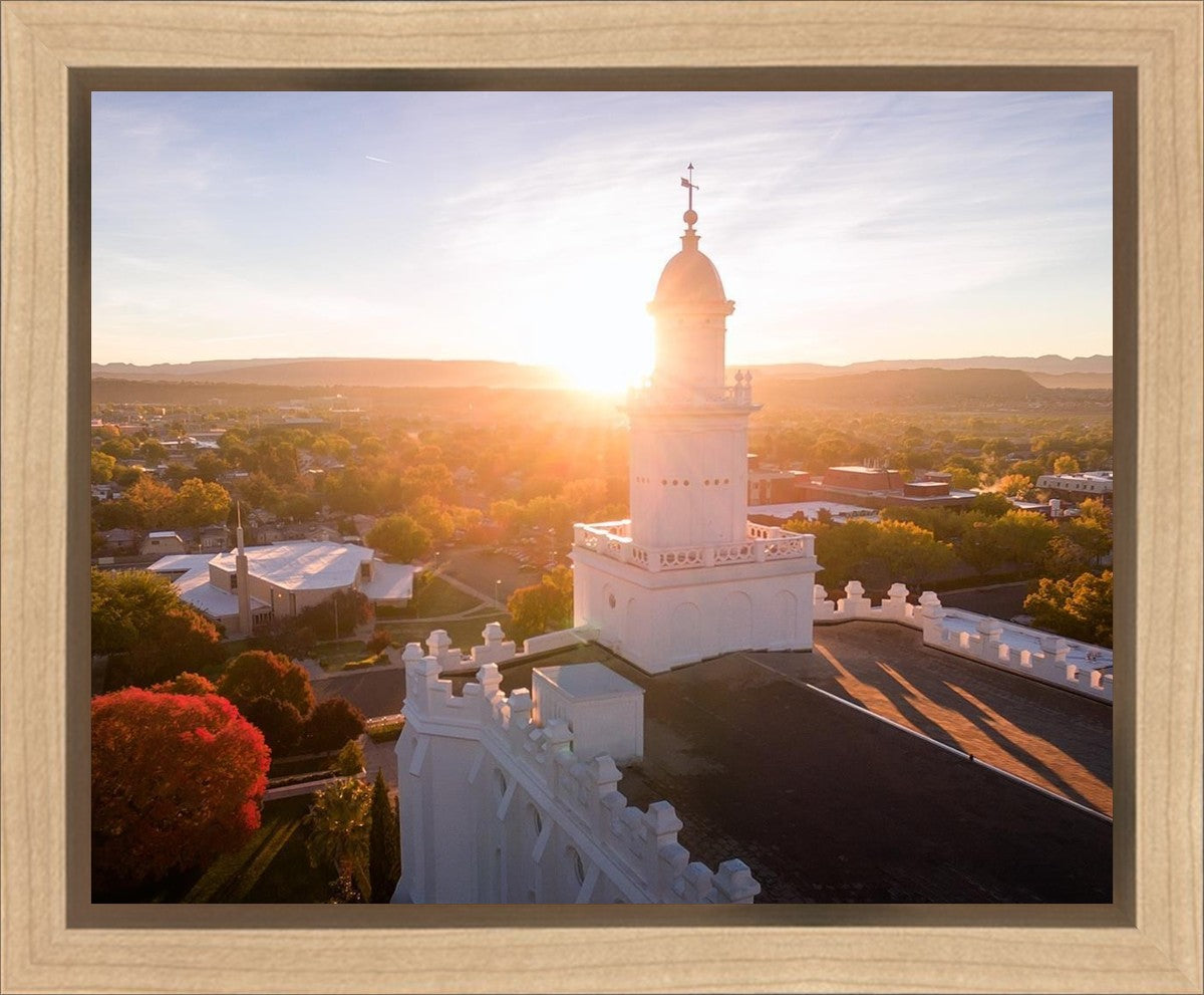 St. George Sunburst Gallery Wrap
