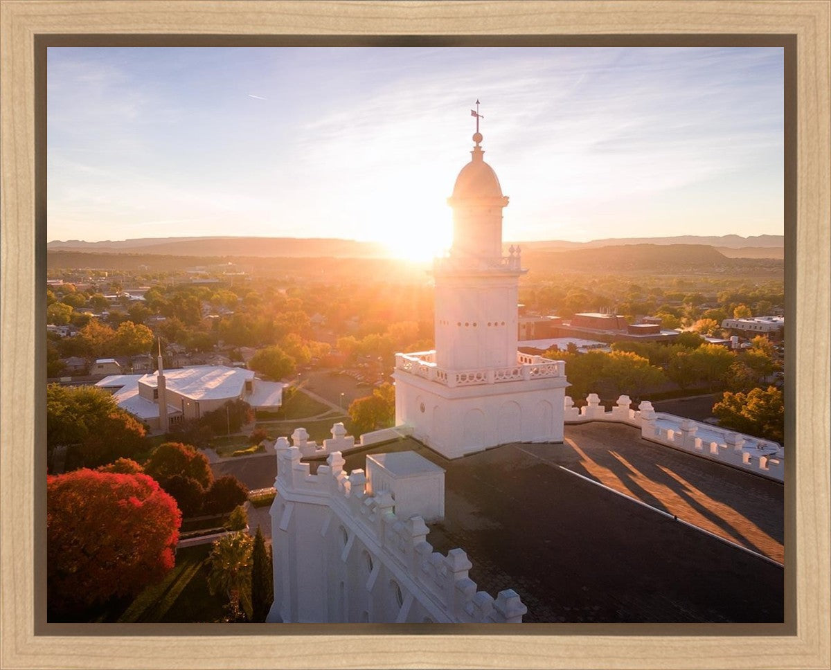 St. George Sunburst Gallery Wrap