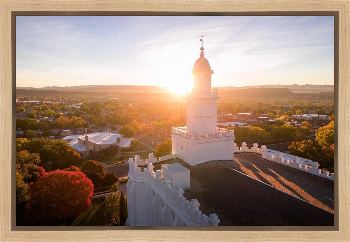 St. George Sunburst Gallery Wrap