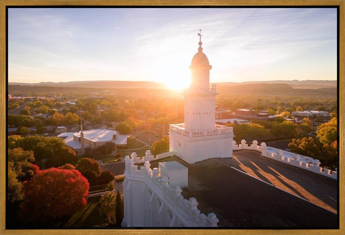 St. George Sunburst Gallery Wrap