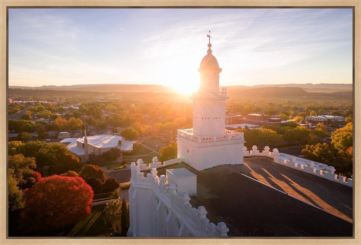 St. George Sunburst Gallery Wrap