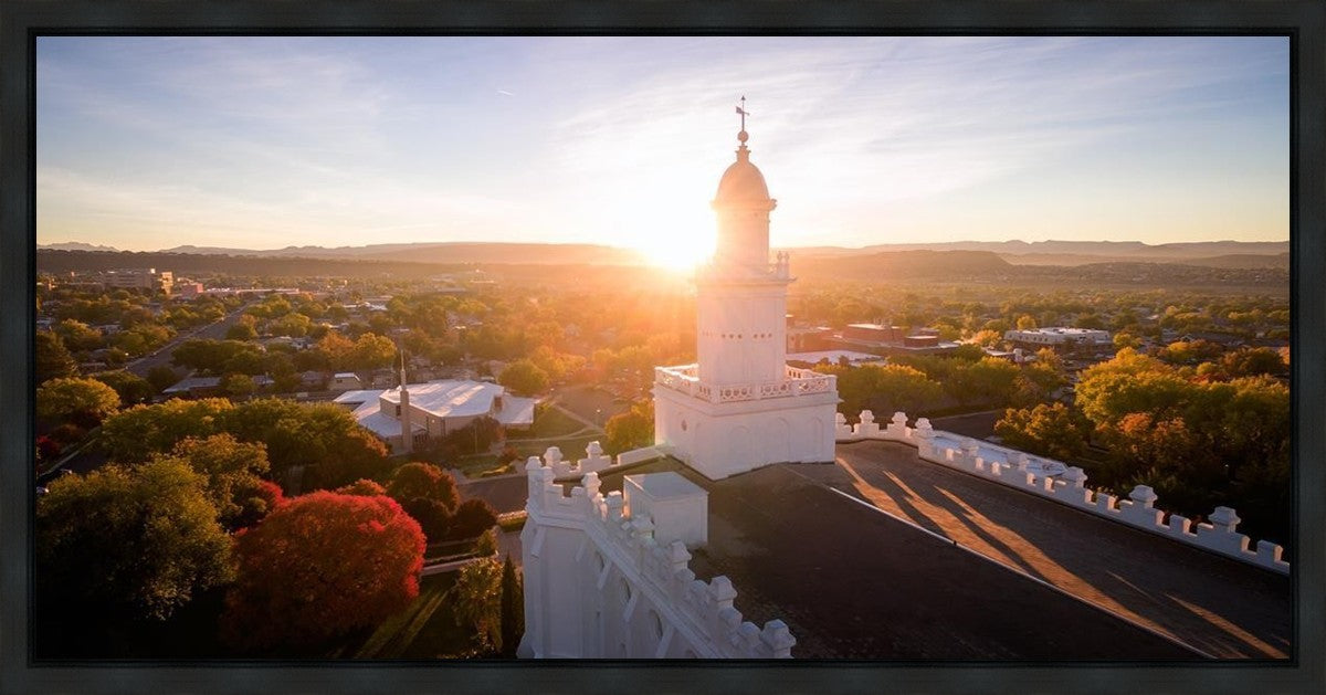 St. George Sunburst Gallery Wrap