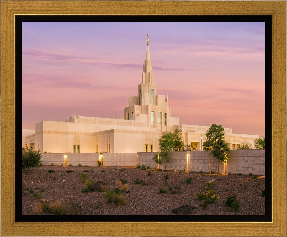 Phoenix Temple Dusk Gallery Wrap