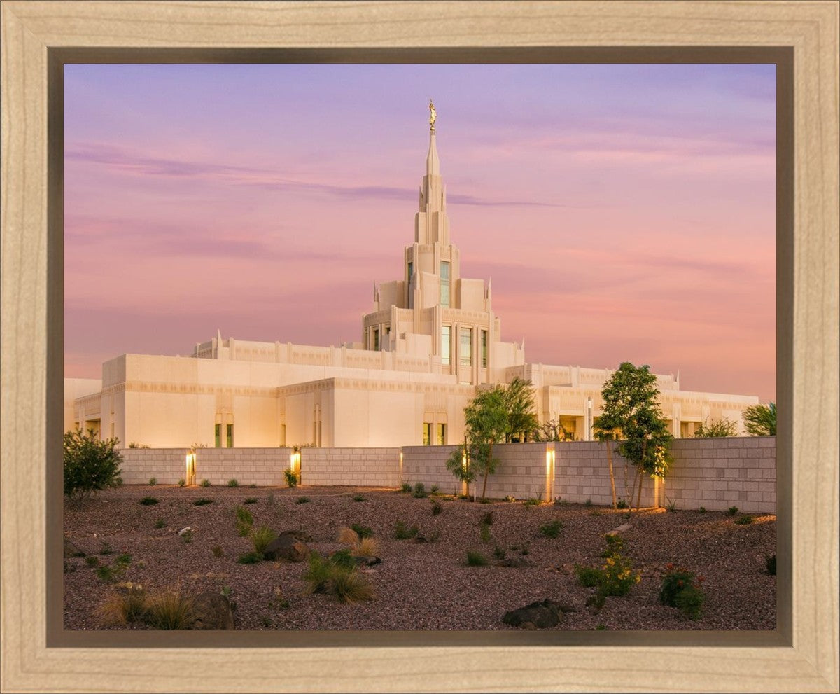 Phoenix Temple Dusk Gallery Wrap