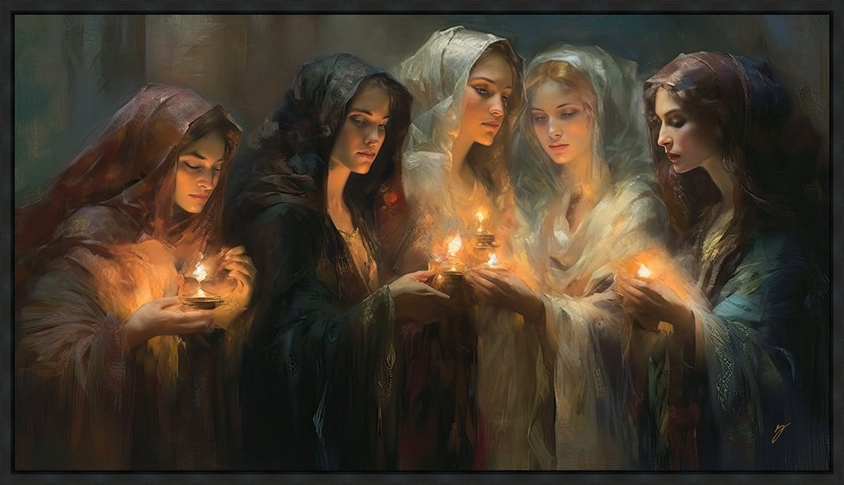 The Five Wise Virgins Large Wall Art Gallery Wrap