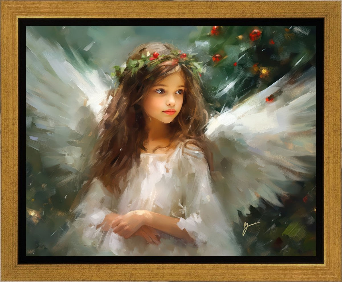 Delicate Christmas Angel Gallery Wrap