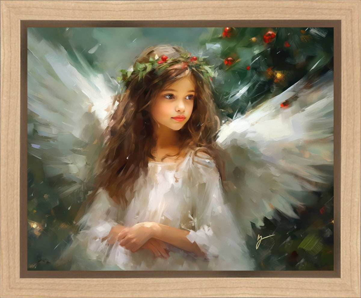 Delicate Christmas Angel Gallery Wrap