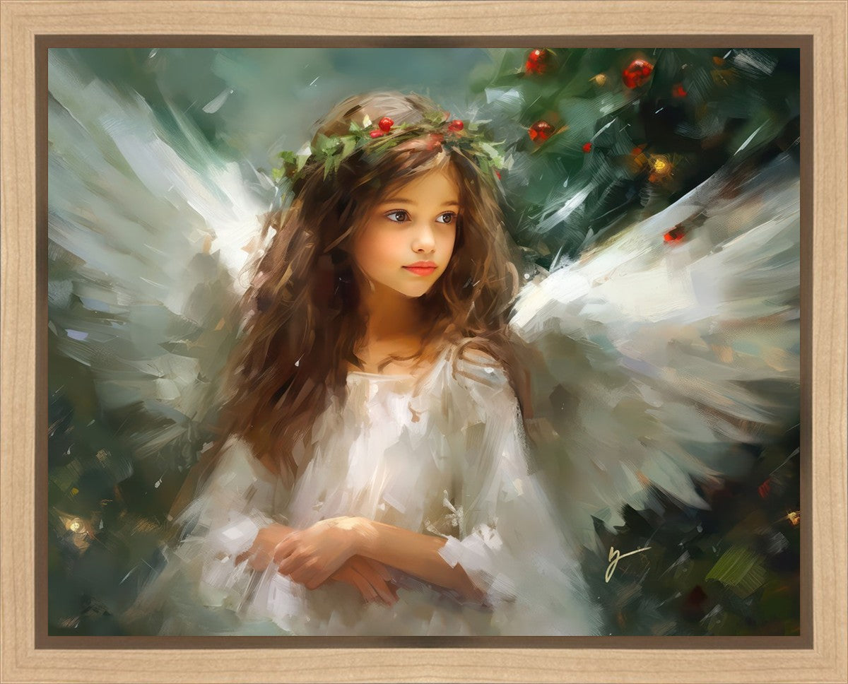 Delicate Christmas Angel Gallery Wrap