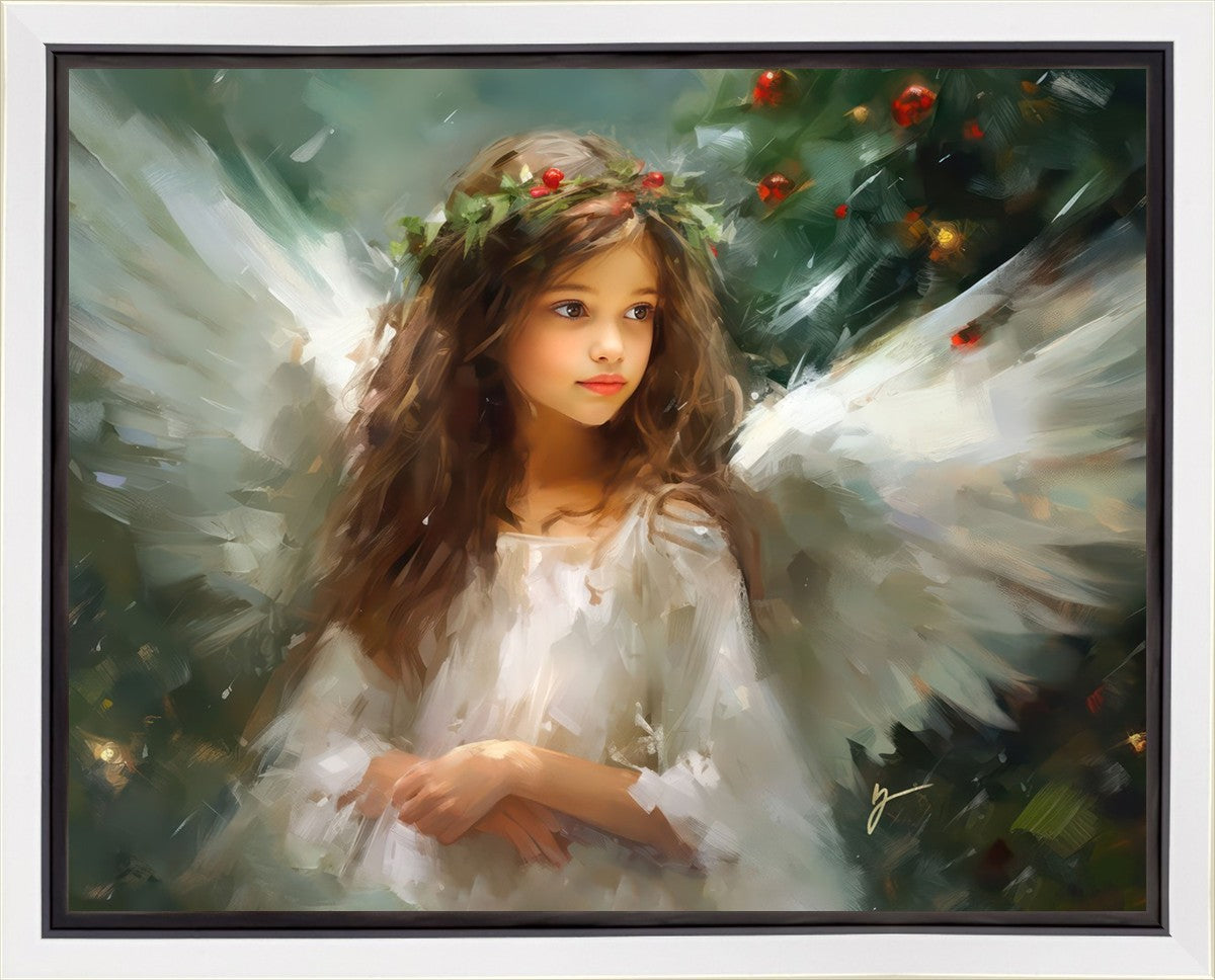 Delicate Christmas Angel Gallery Wrap