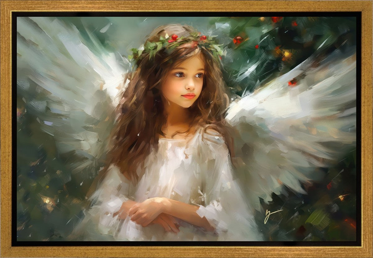 Delicate Christmas Angel Gallery Wrap