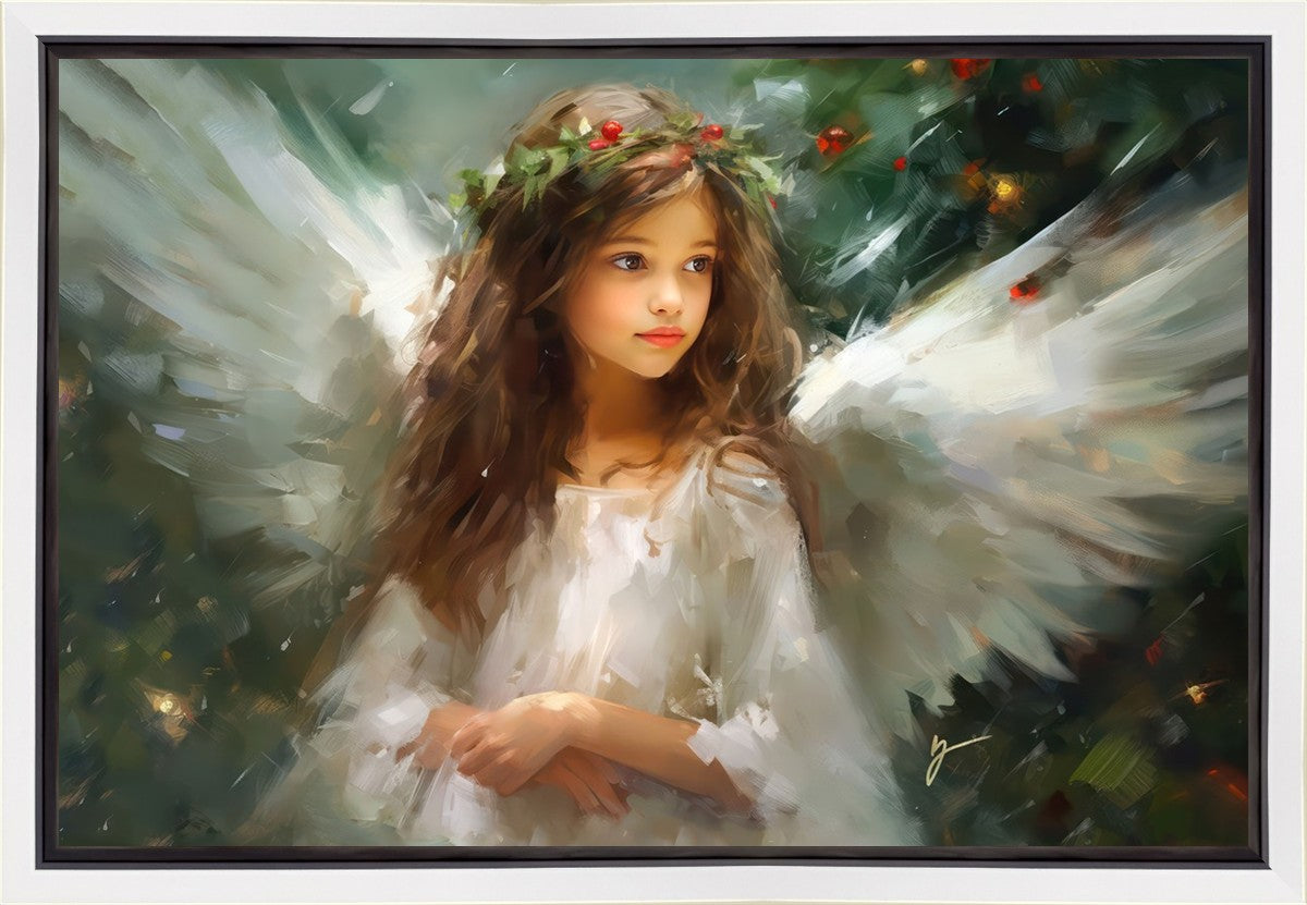 Delicate Christmas Angel Gallery Wrap