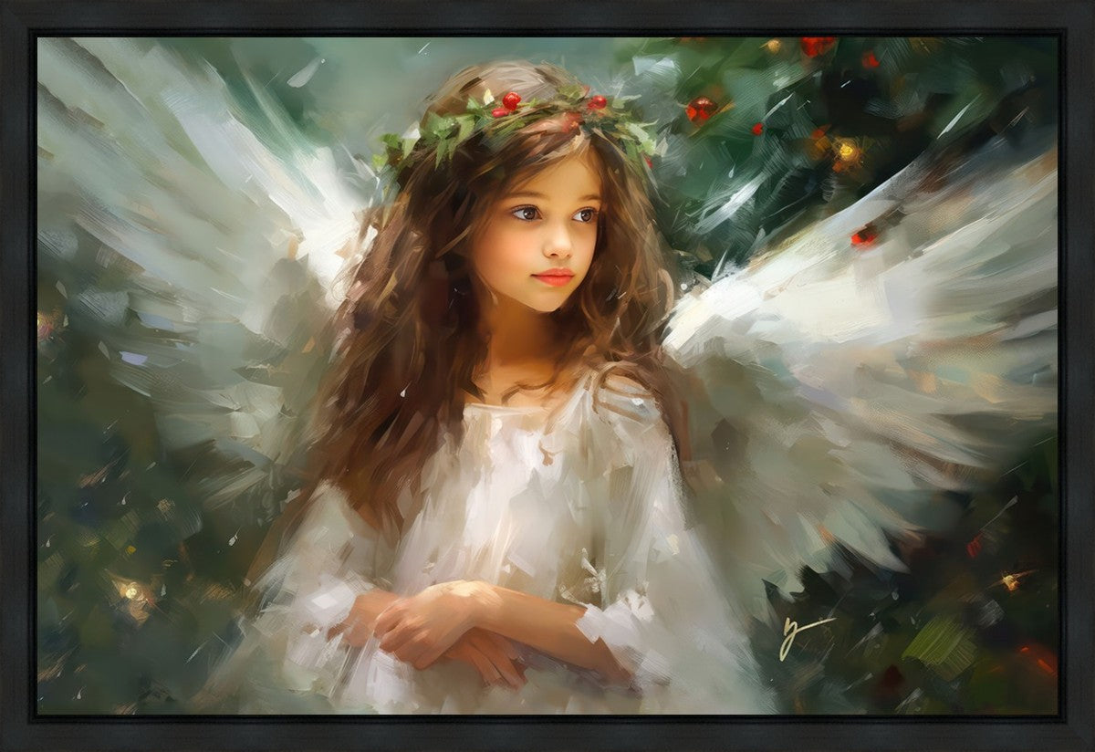 Delicate Christmas Angel Gallery Wrap