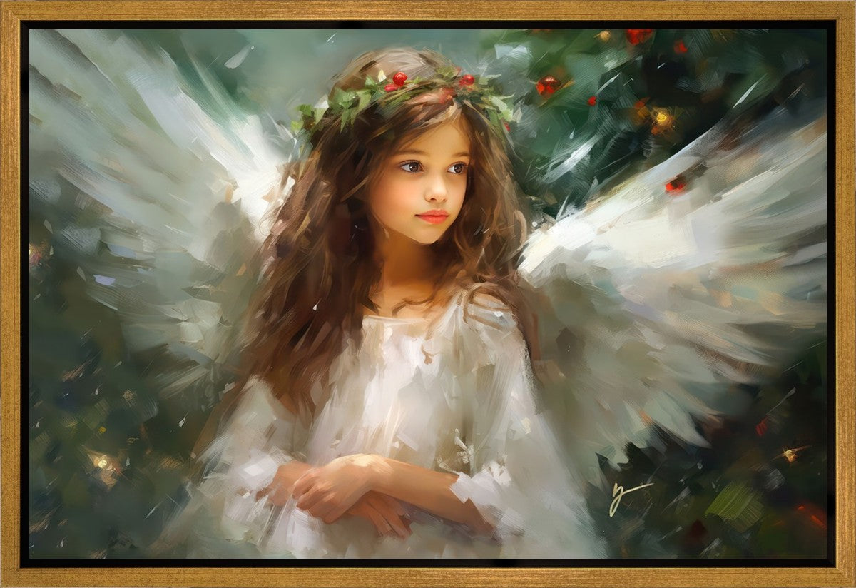 Delicate Christmas Angel Gallery Wrap