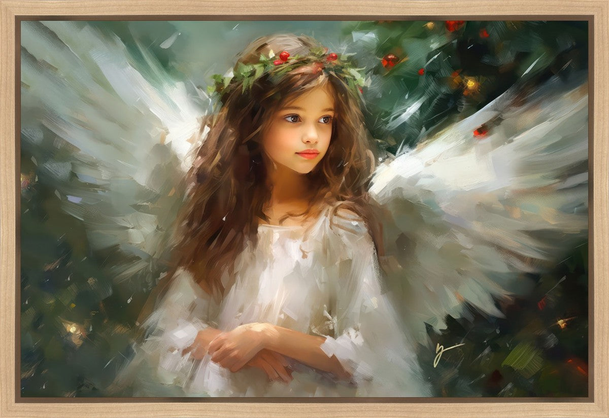 Delicate Christmas Angel Gallery Wrap