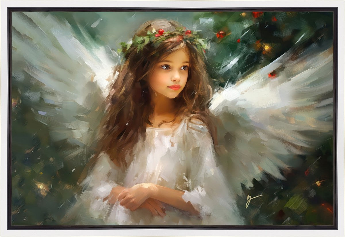Delicate Christmas Angel Gallery Wrap