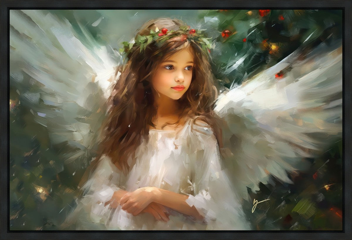 Delicate Christmas Angel Gallery Wrap