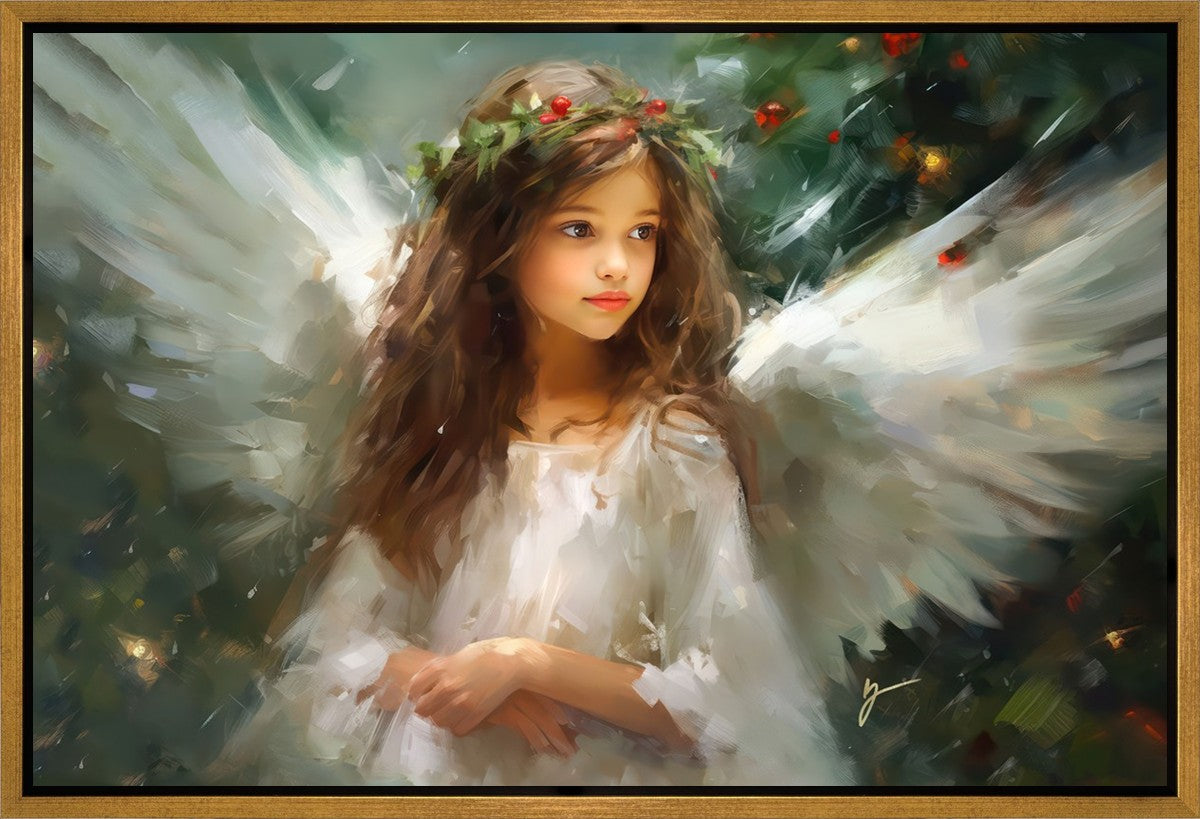 Delicate Christmas Angel Gallery Wrap