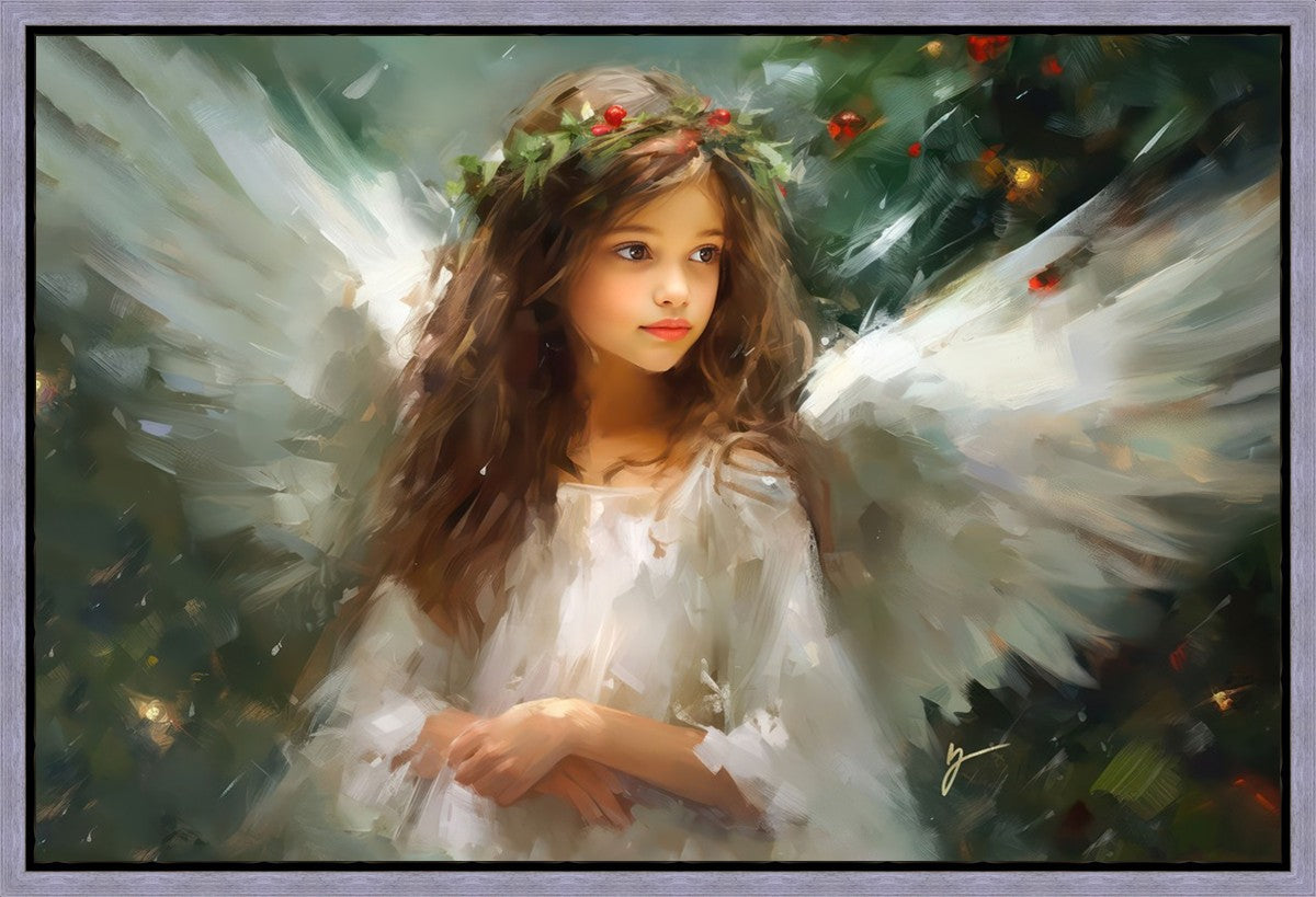 Delicate Christmas Angel Gallery Wrap