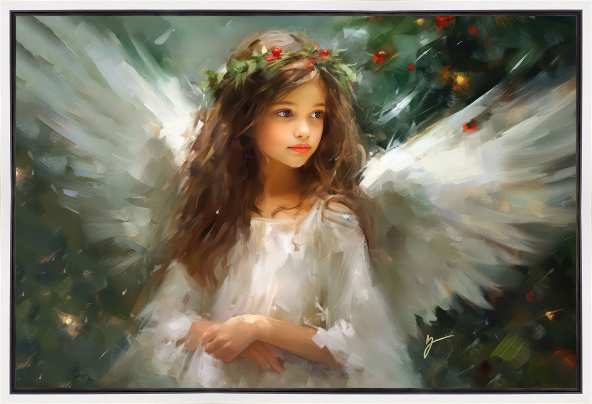 Delicate Christmas Angel Gallery Wrap