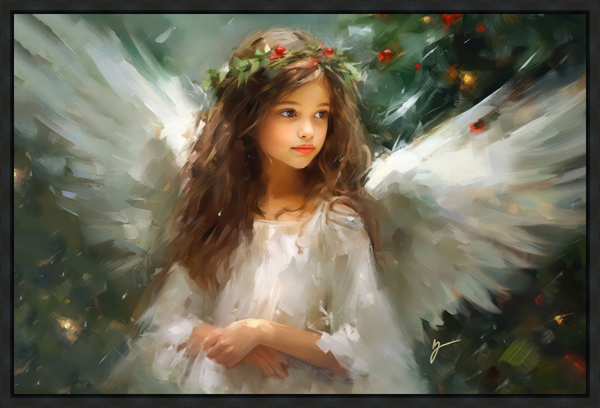 Delicate Christmas Angel Gallery Wrap