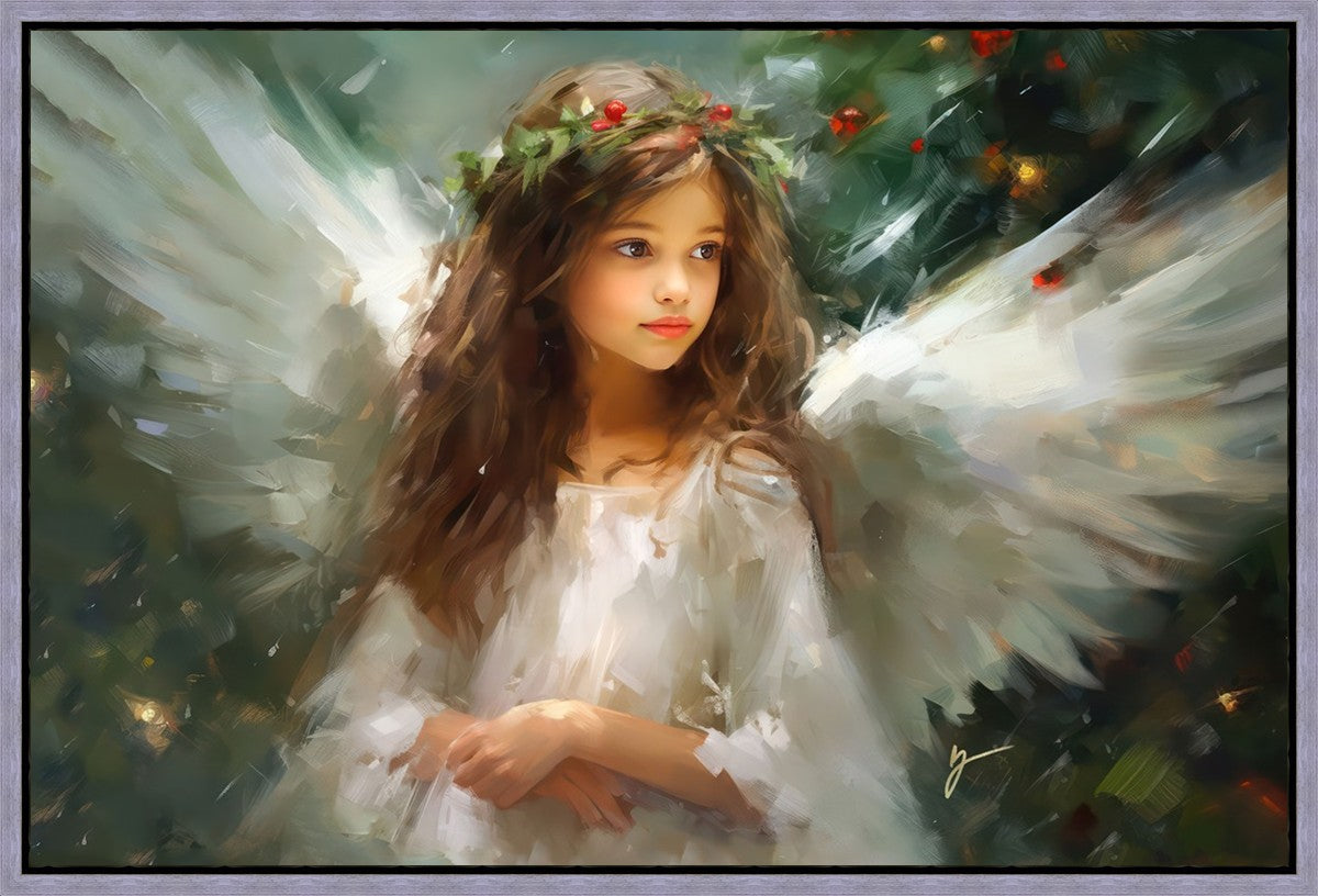 Delicate Christmas Angel Gallery Wrap