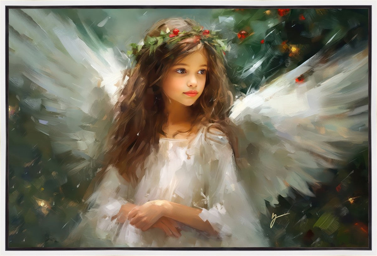 Delicate Christmas Angel Gallery Wrap