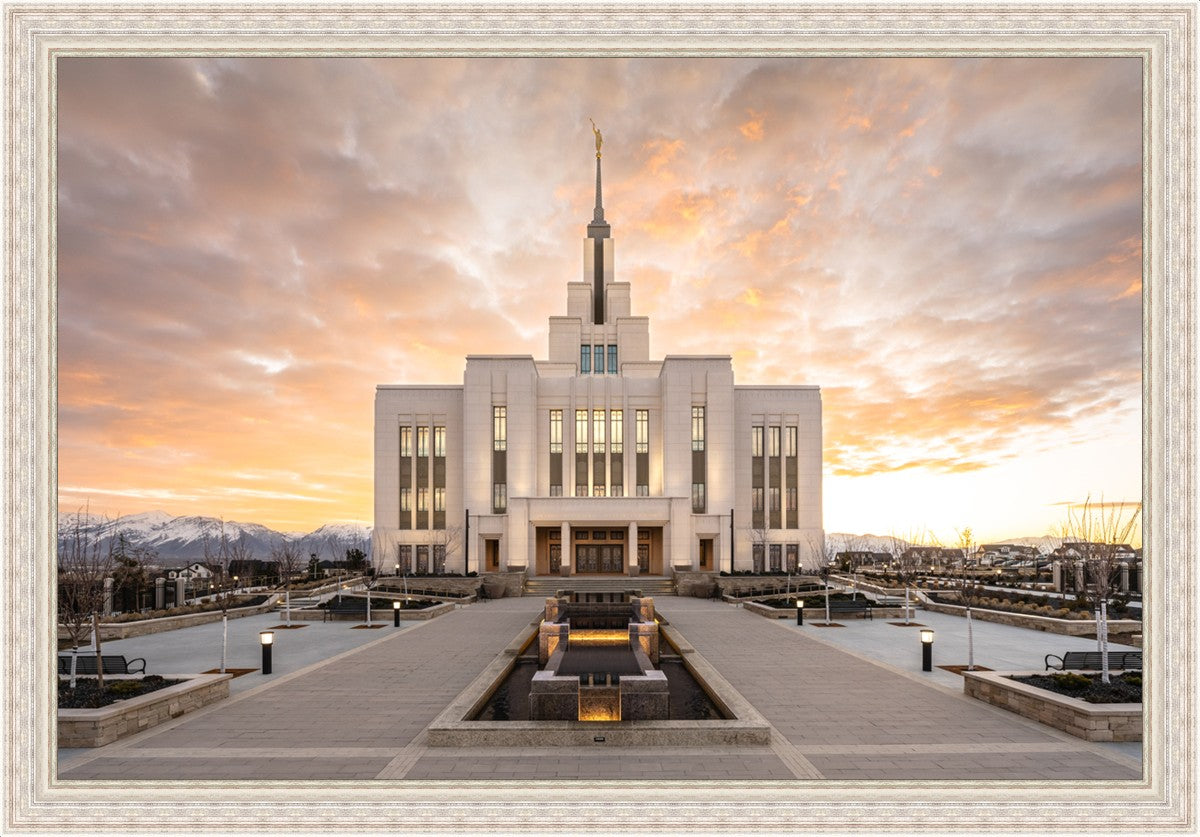 Saratoga Springs Utah Golden Sunrise