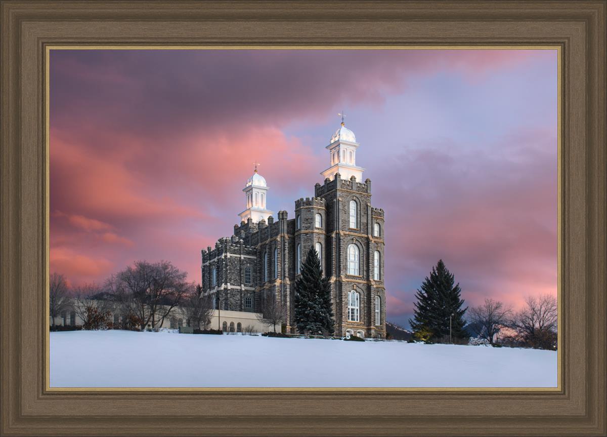 Logan Utah Pink Winter Sunset