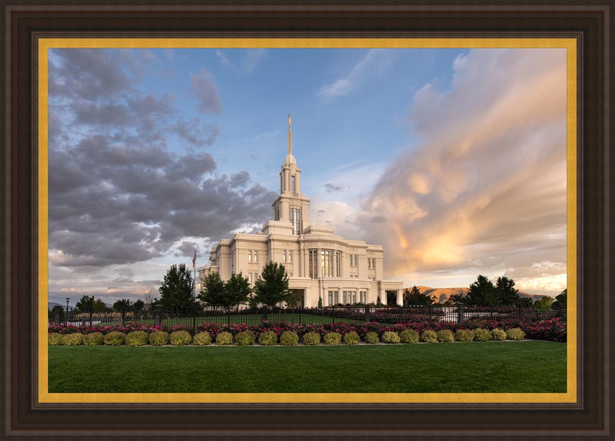 Payson Utah Pink Dividing The Light Large Wall Art