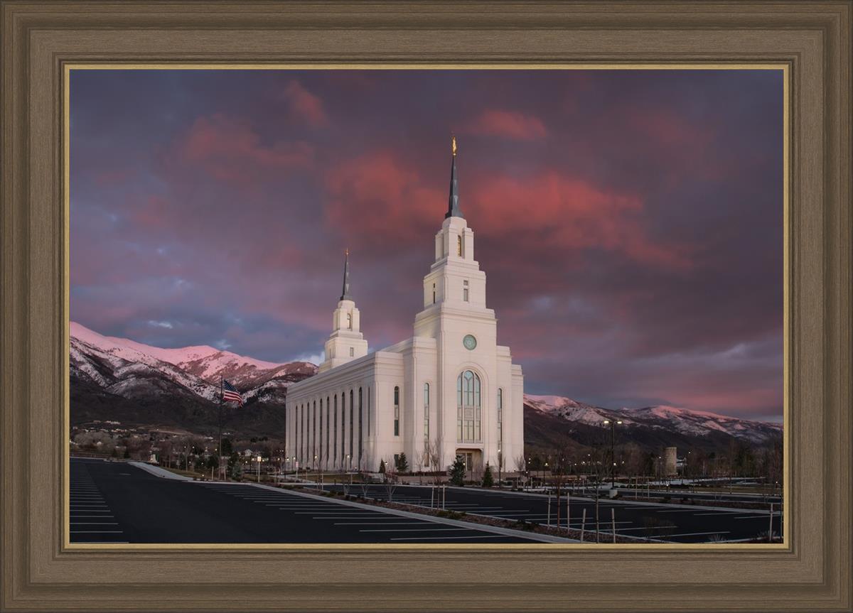 Layton Utah Pink Winter Sunset