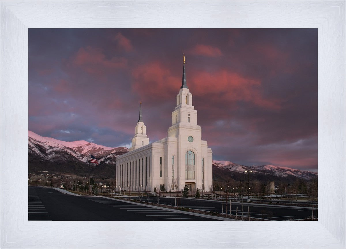 Layton Utah Pink Winter Sunset