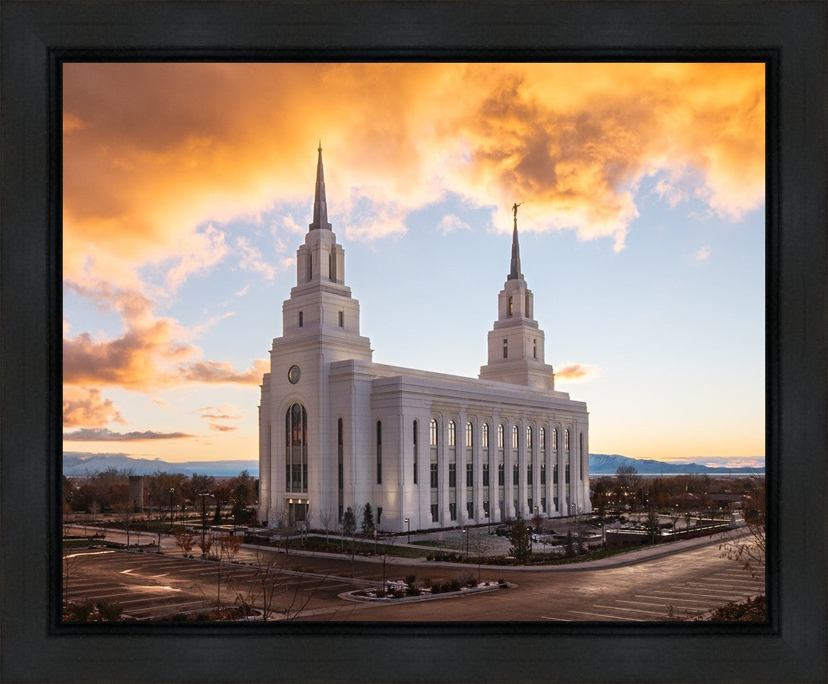 Layton Utah Fire in The Sky Gallery Wrap