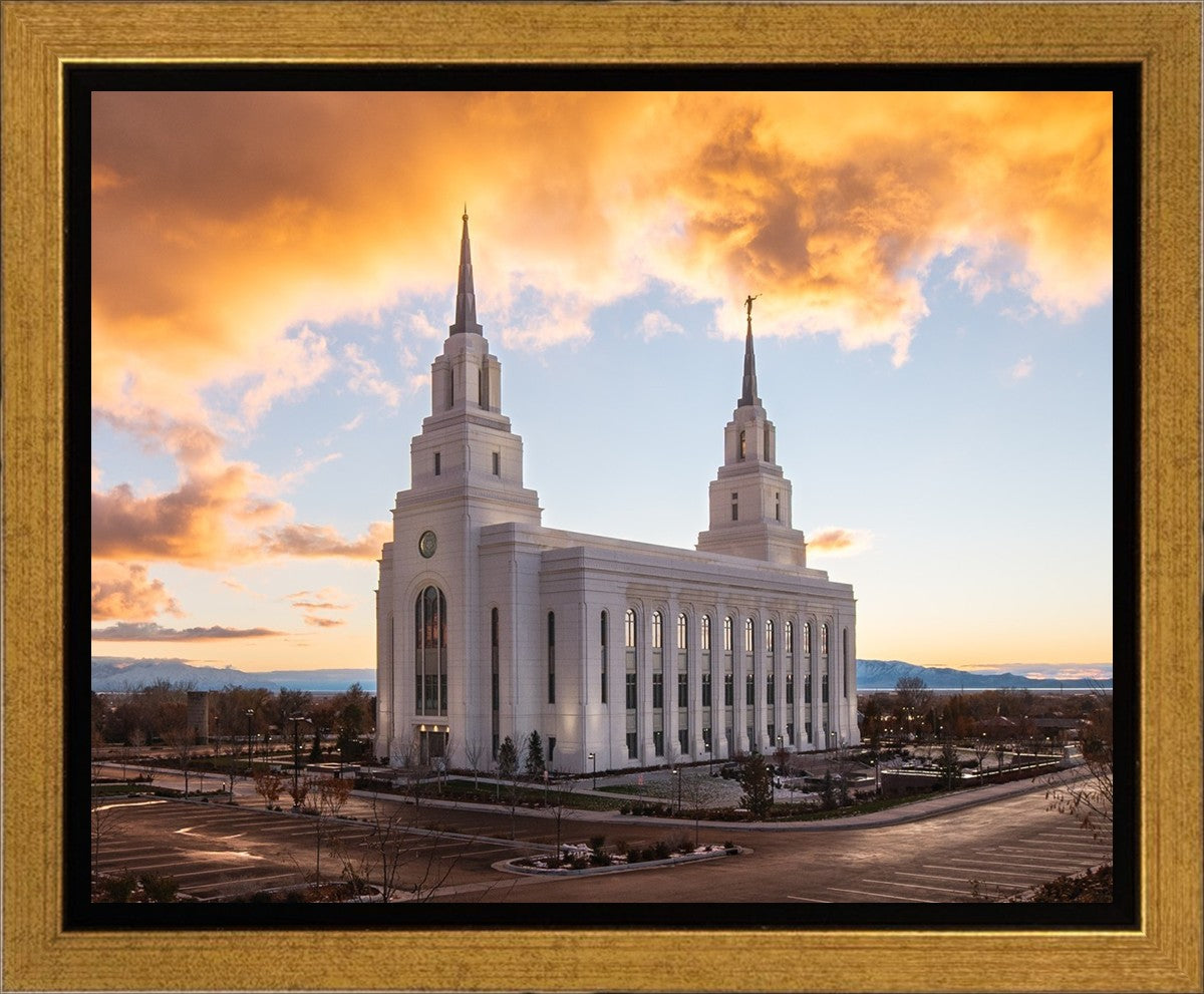 Layton Utah Fire in The Sky Gallery Wrap