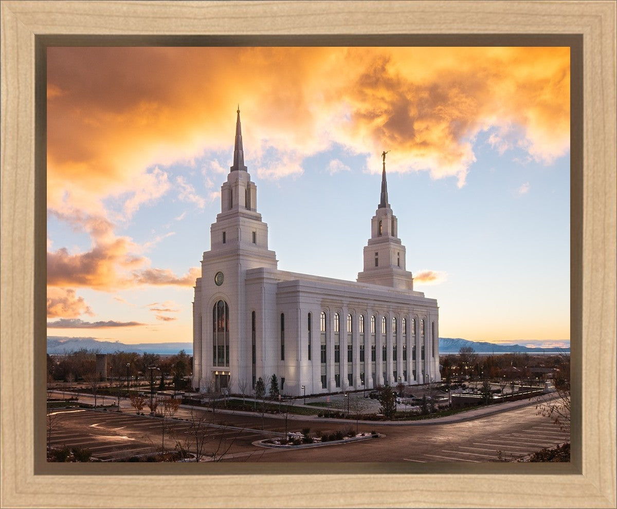 Layton Utah Fire in The Sky Gallery Wrap
