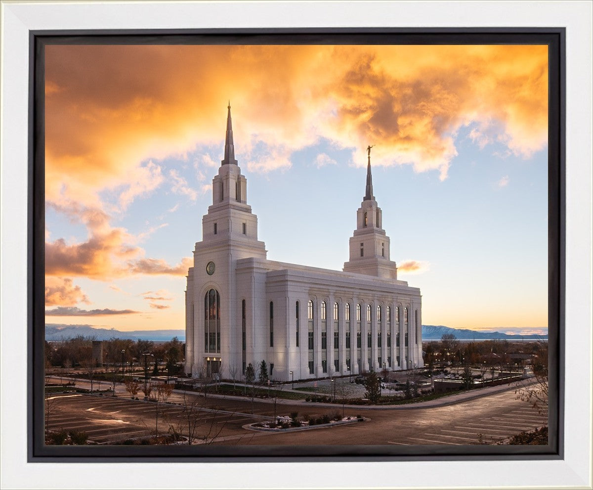 Layton Utah Fire in The Sky Gallery Wrap