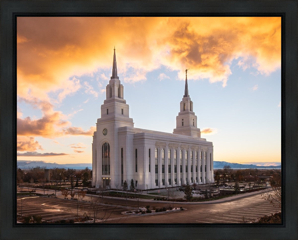 Layton Utah Fire in The Sky Gallery Wrap