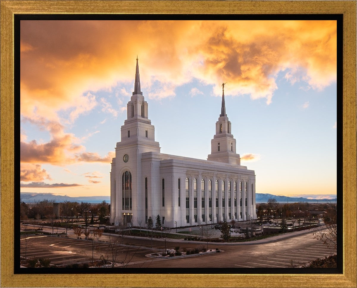Layton Utah Fire in The Sky Gallery Wrap