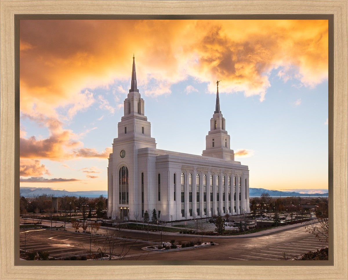 Layton Utah Fire in The Sky Gallery Wrap