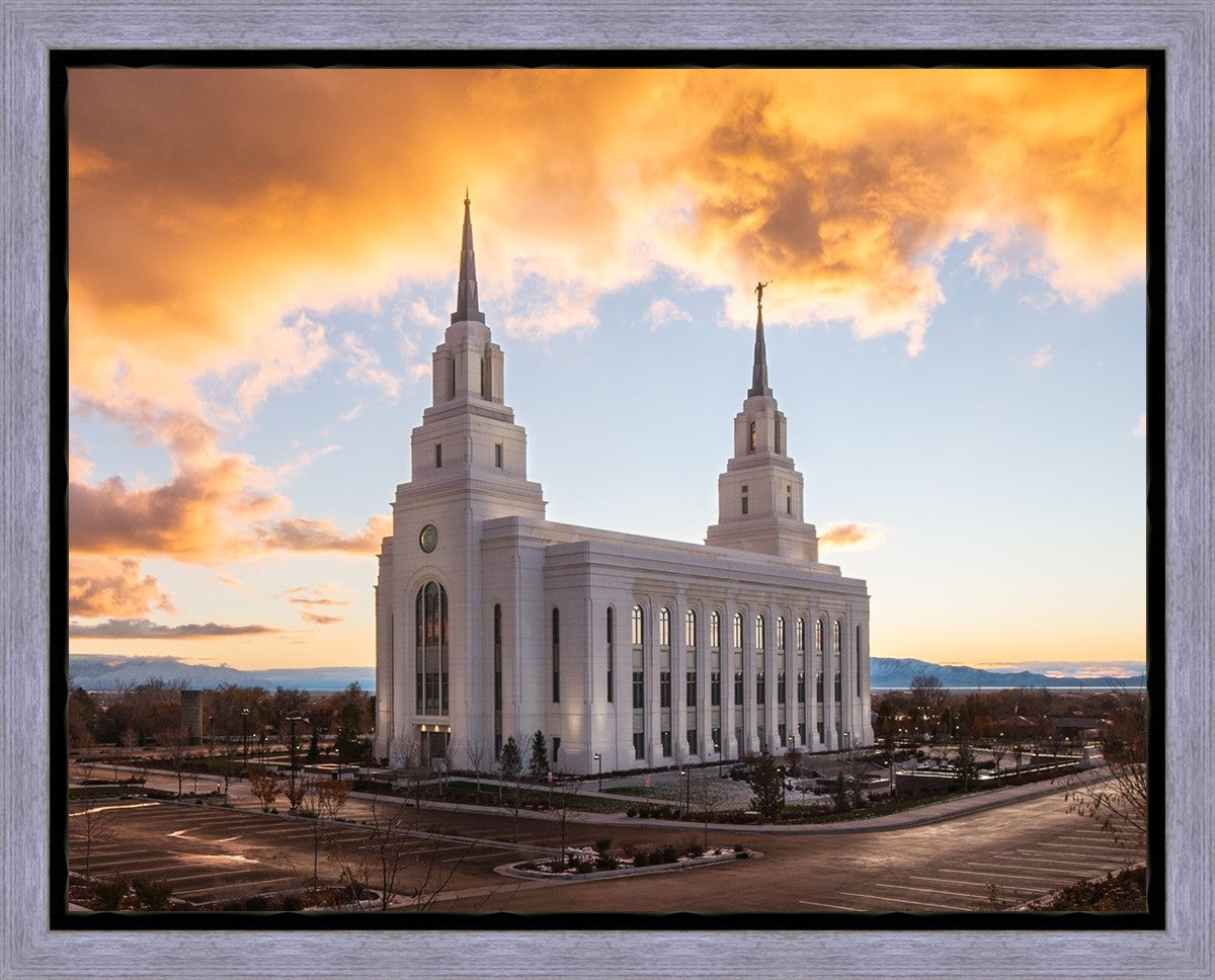 Layton Utah Fire in The Sky Gallery Wrap