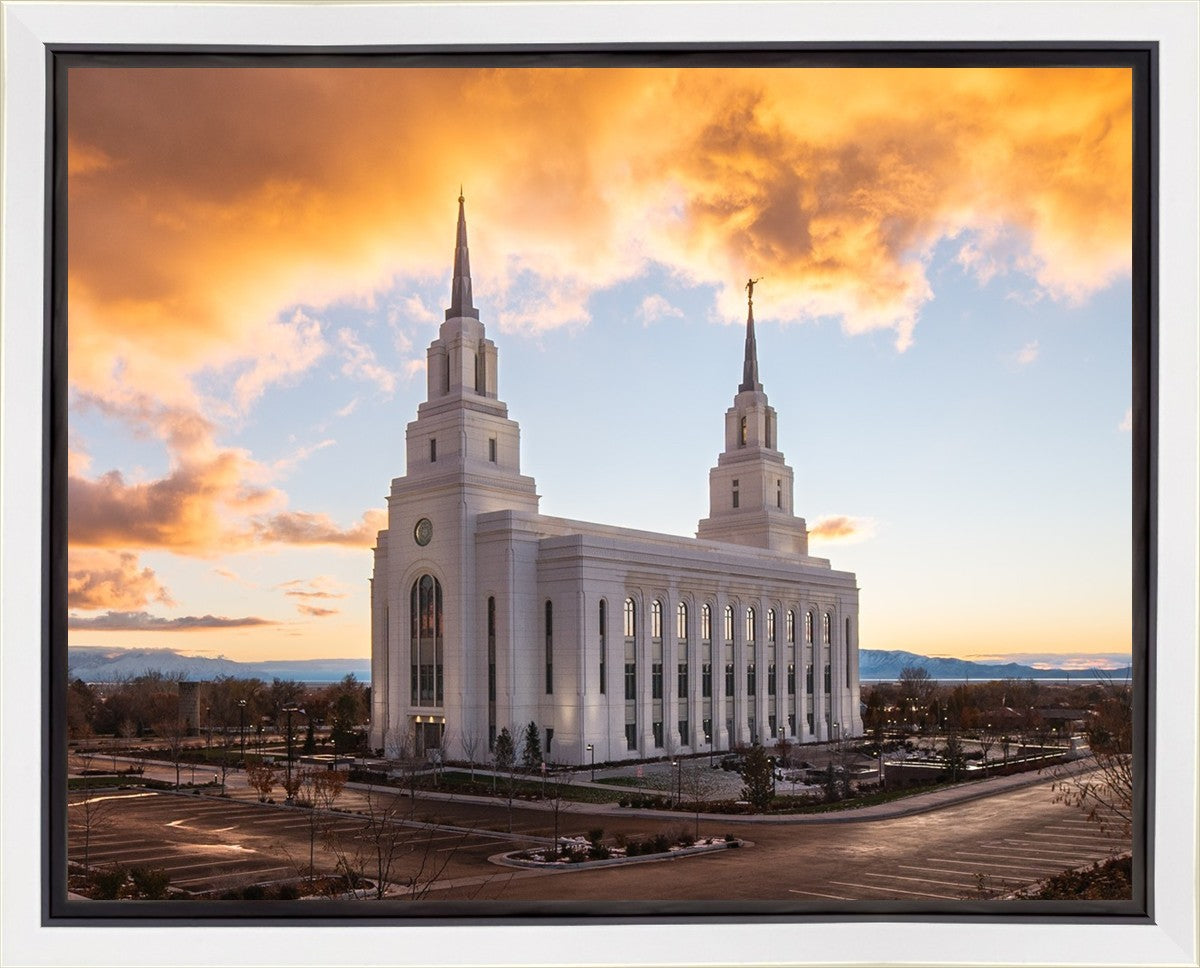 Layton Utah Fire in The Sky Gallery Wrap