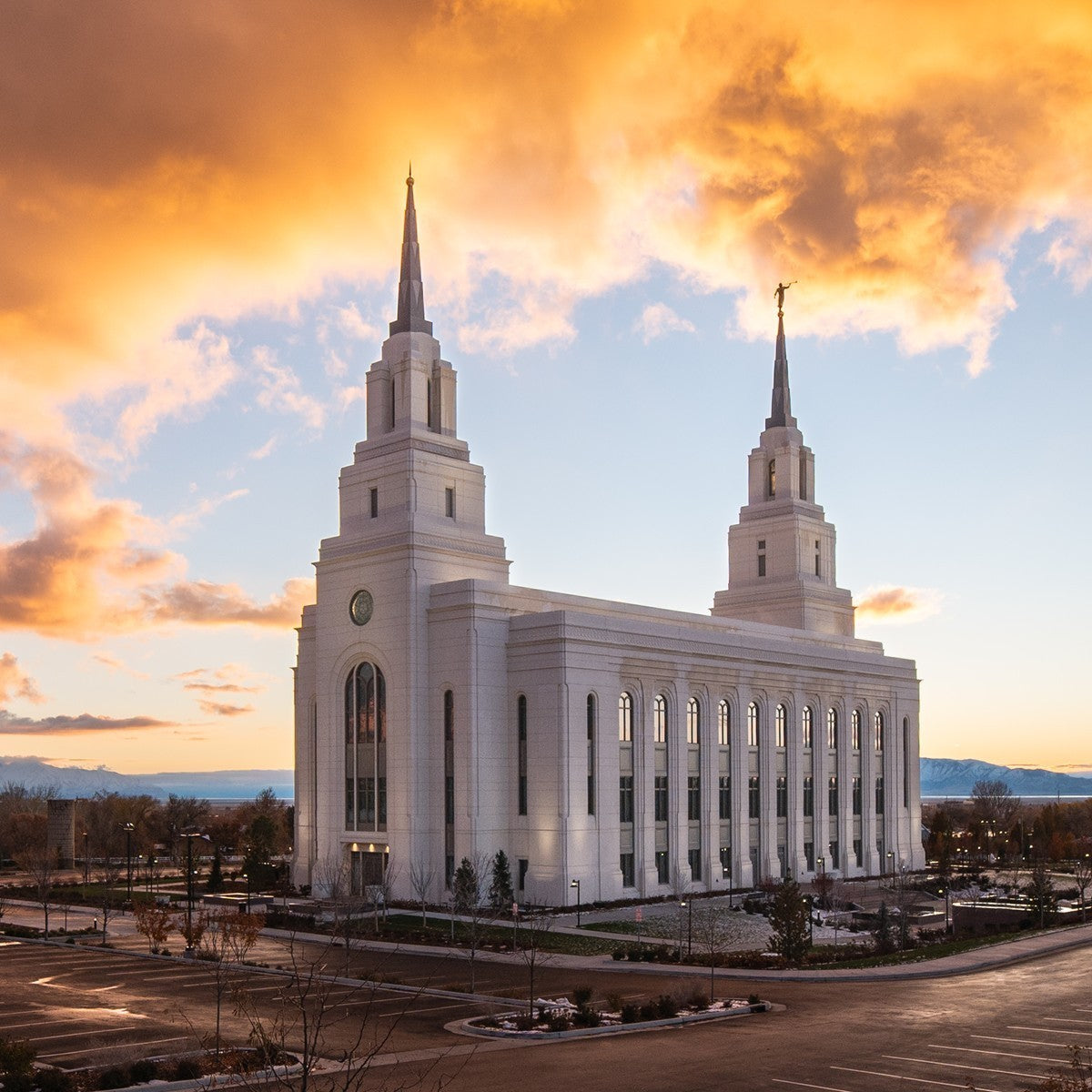 Layton Utah Fire in The Sky Gallery Wrap