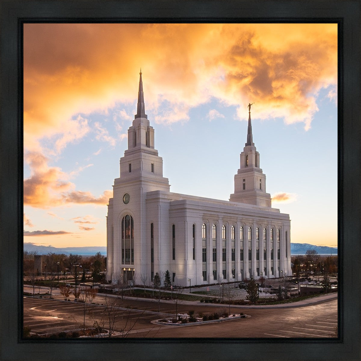 Layton Utah Fire in The Sky Gallery Wrap