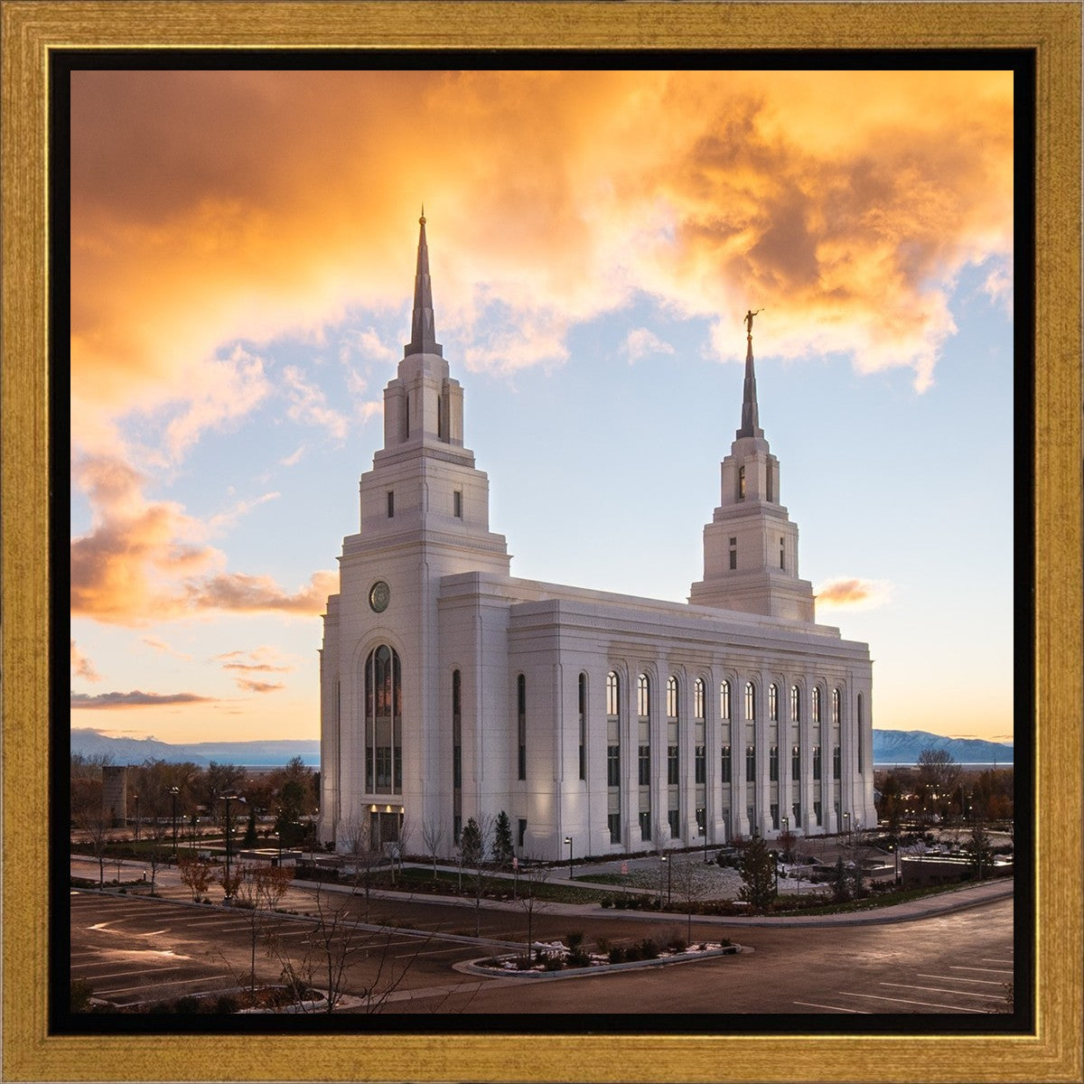 Layton Utah Fire in The Sky Gallery Wrap