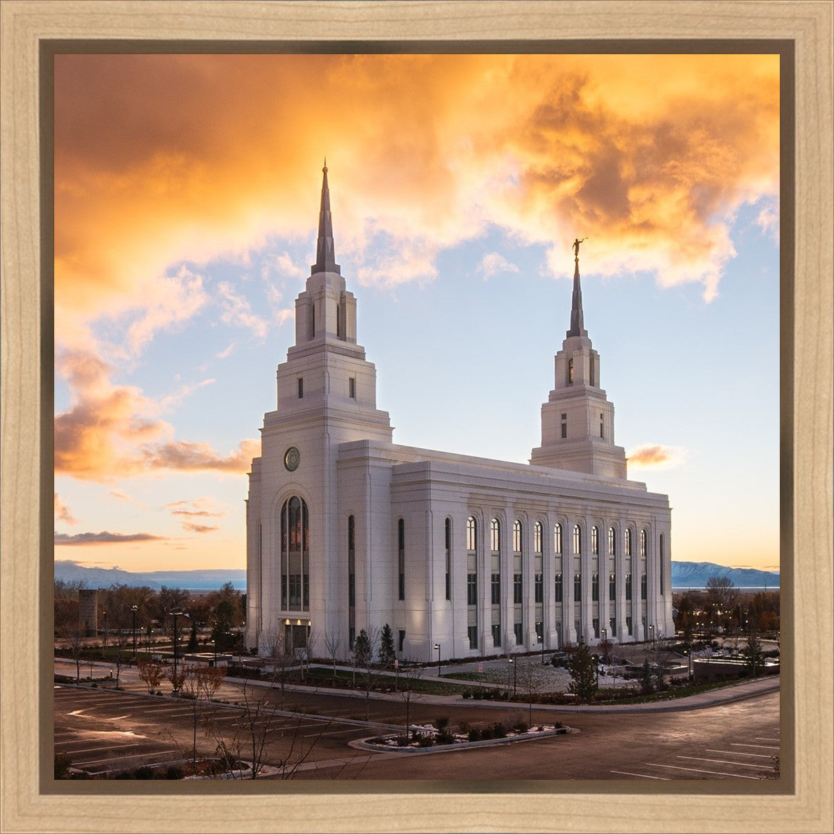 Layton Utah Fire in The Sky Gallery Wrap