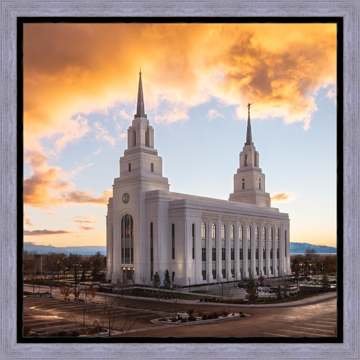 Layton Utah Fire in The Sky Gallery Wrap